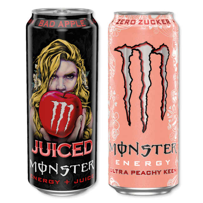 Monster Juiced und Monster Energy